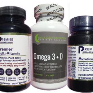 Premier Multi-Vitamin, Omega3+D, MicroBiome-18